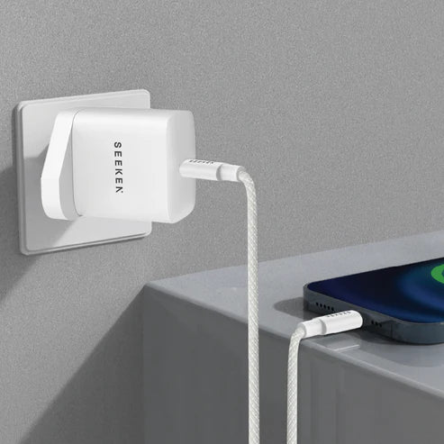 SEEKEN 35W USB-C ADAPTER WITH BRAIDED 60W USB-C TO USB-C CABLE (S-335C)