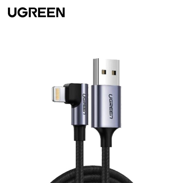 UGREEN USB-A To Right Angle Lightning Cable 1M - Main Image