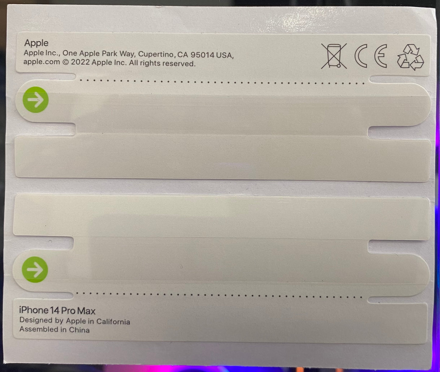 (For Add On) SEAL BOX STICKER FOR IPHONE BOX