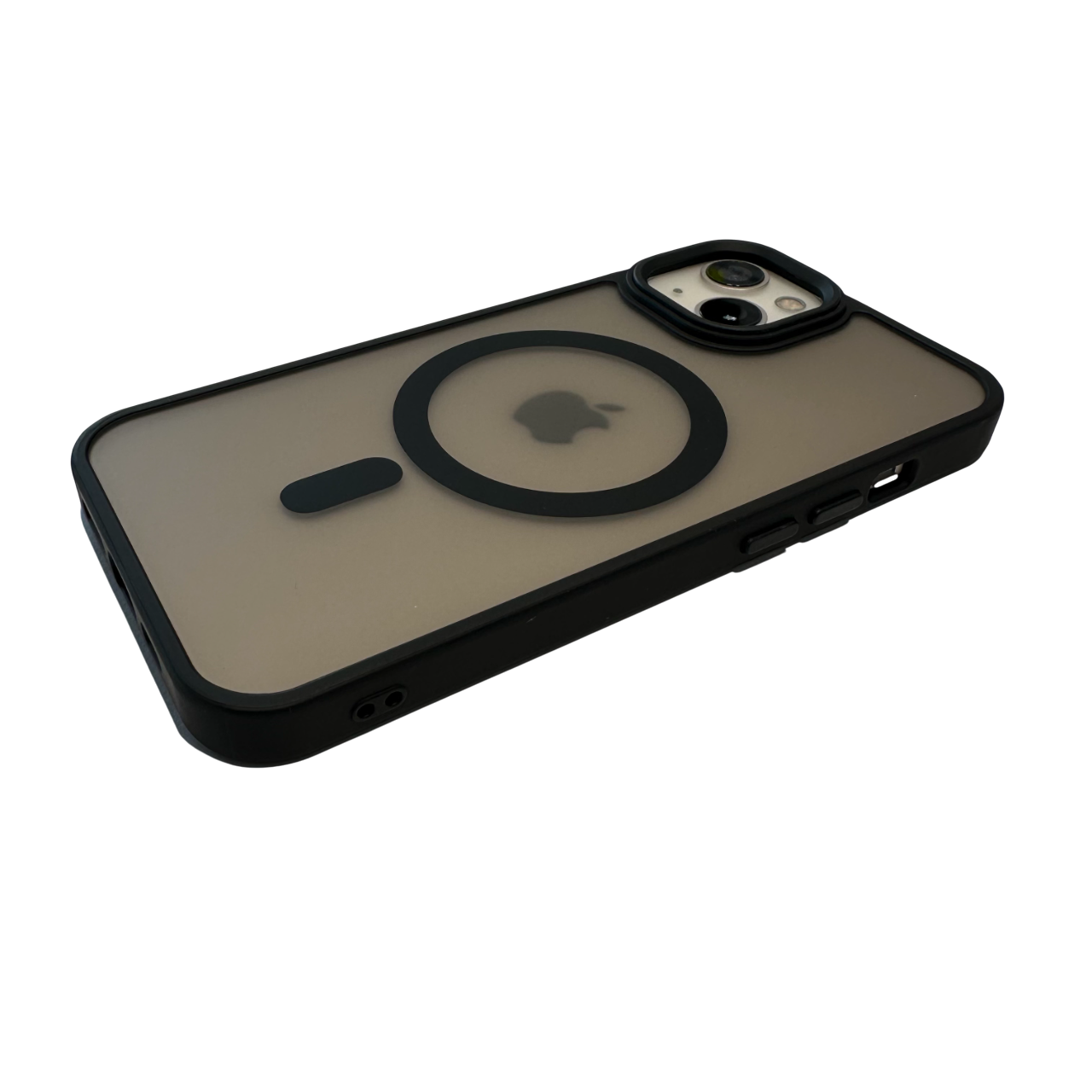 (Kombo Untuk Pemasangan) Sarung Jernih Symmetry dengan Magsafe - Hitam