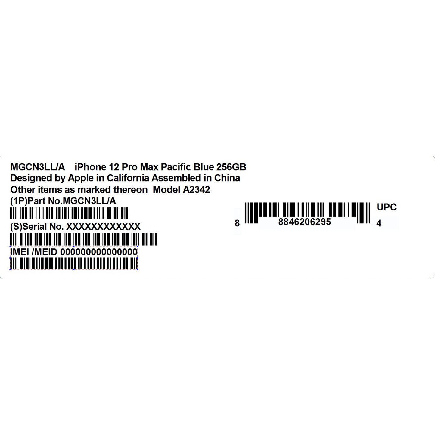 IMEI STICKER FOR YOUR DEVICE