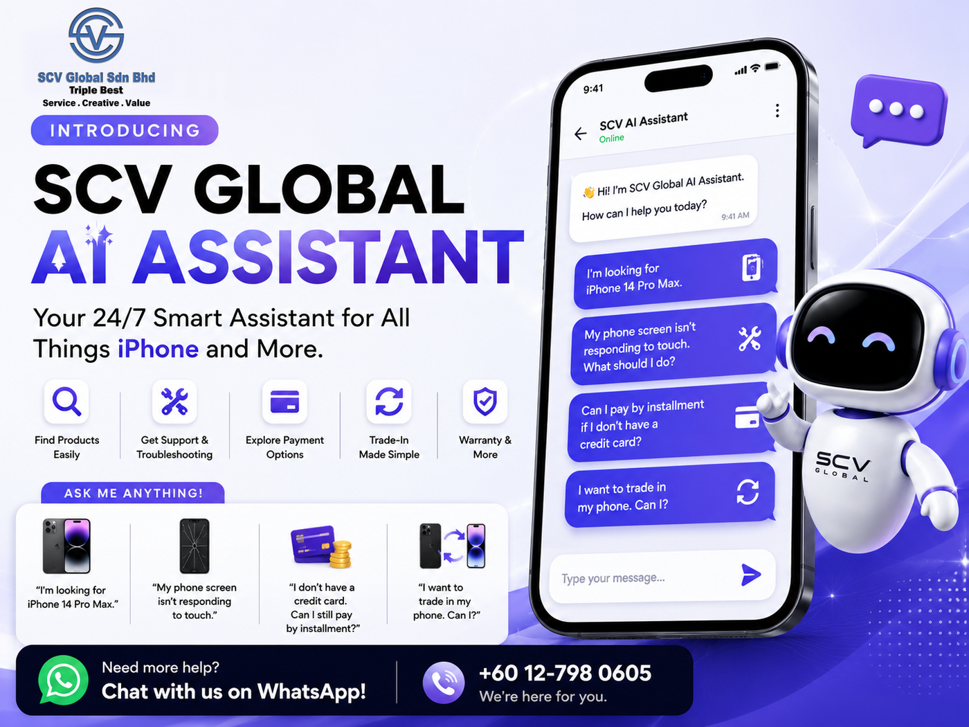 Meet SCV Global AI Assistant | Smarter Shopping & Support