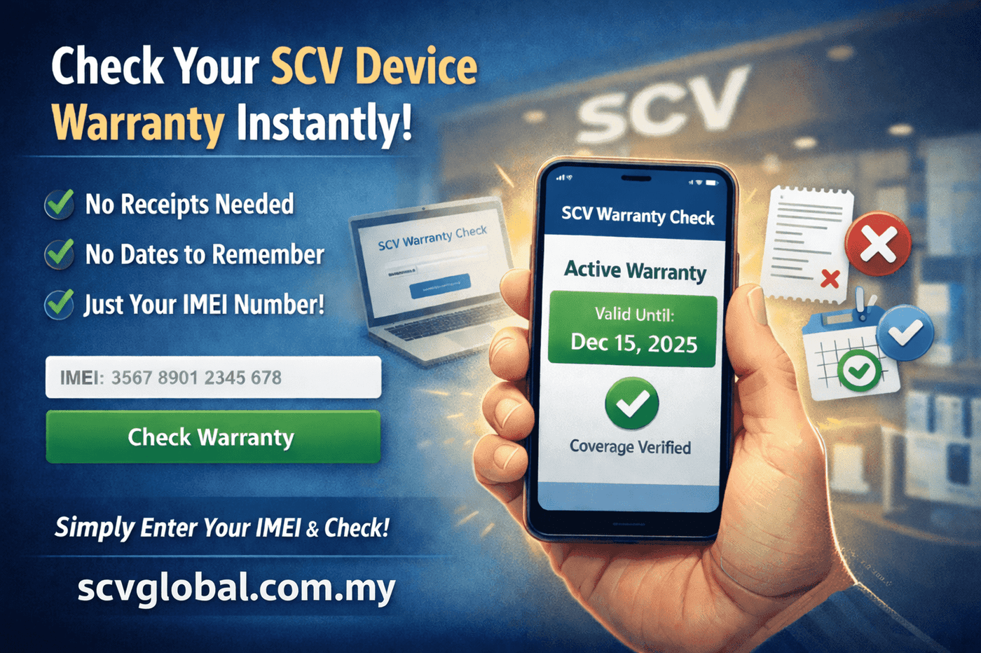 Check Your SCV Device Warranty Status Instantly | Scv Global
