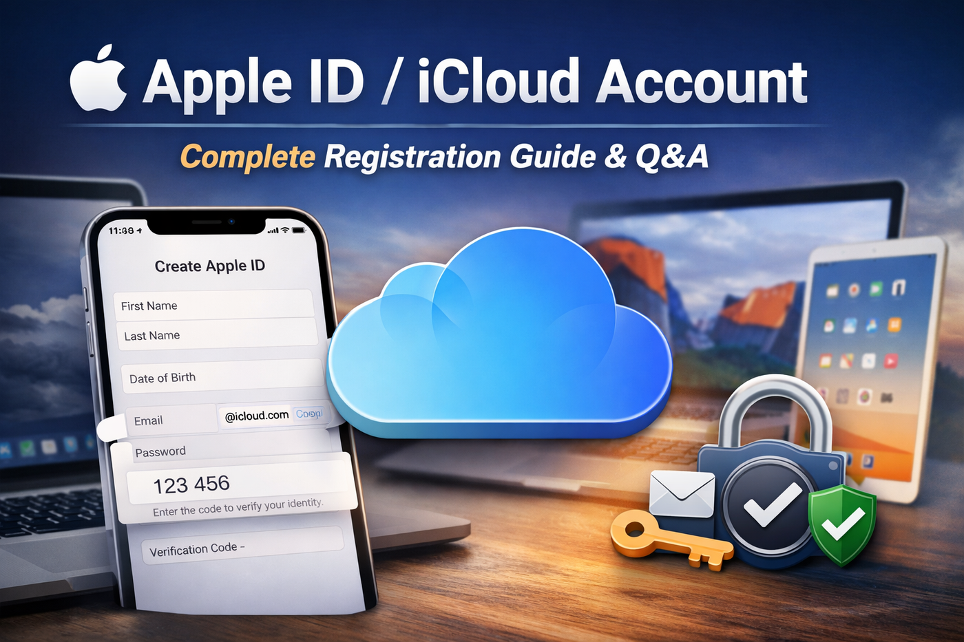 iPhone Tricks | How to Register APPLE ID / iCloud Account ?? | Scv Learn+