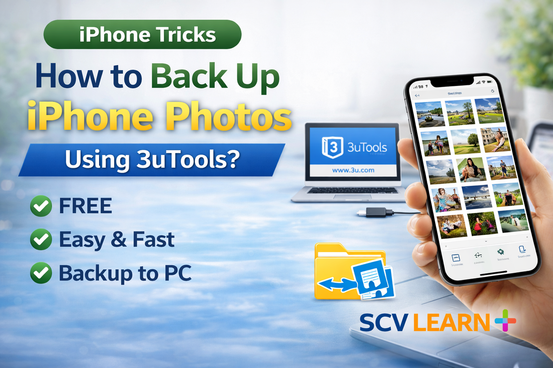 iPhone Tricks | Back Up Your Album From iPhone to Computer | Scv Learn+