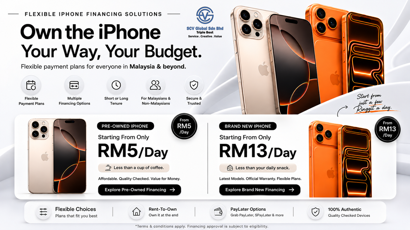 Flexible Financing Solutions For Pre-Owned & Brand New iPhone Payment Plans | Scv Global