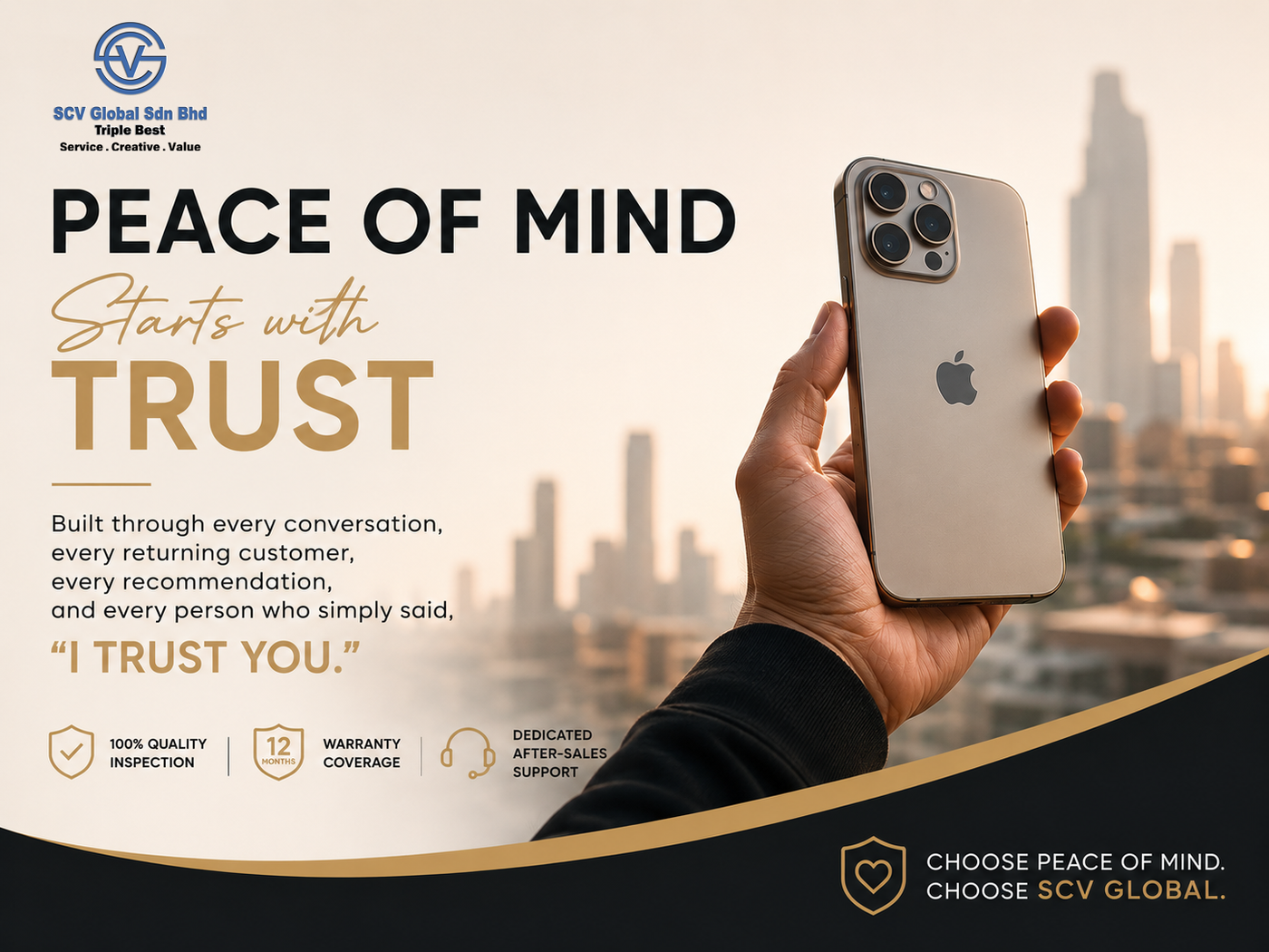 The Story Behind Our Slogan "Peace of Mind" | Scv Global