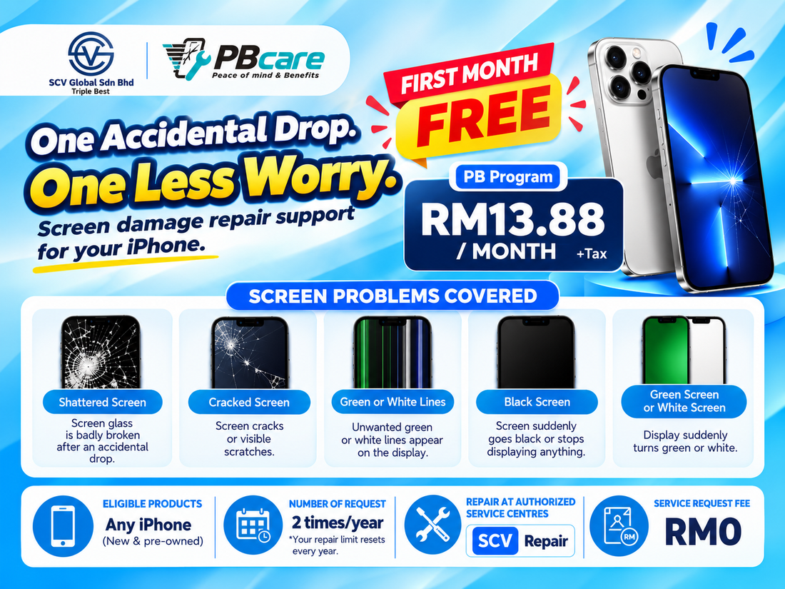 Let's Protect Your iPhone Screen with PBcare | Scv Global