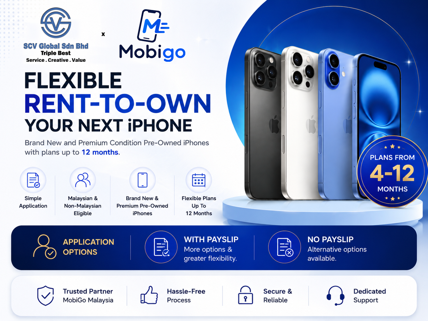 SCV Global x Mobigo | Rent-To-Own iPhone Malaysia | Rent Up To 12 Months | Scv Global