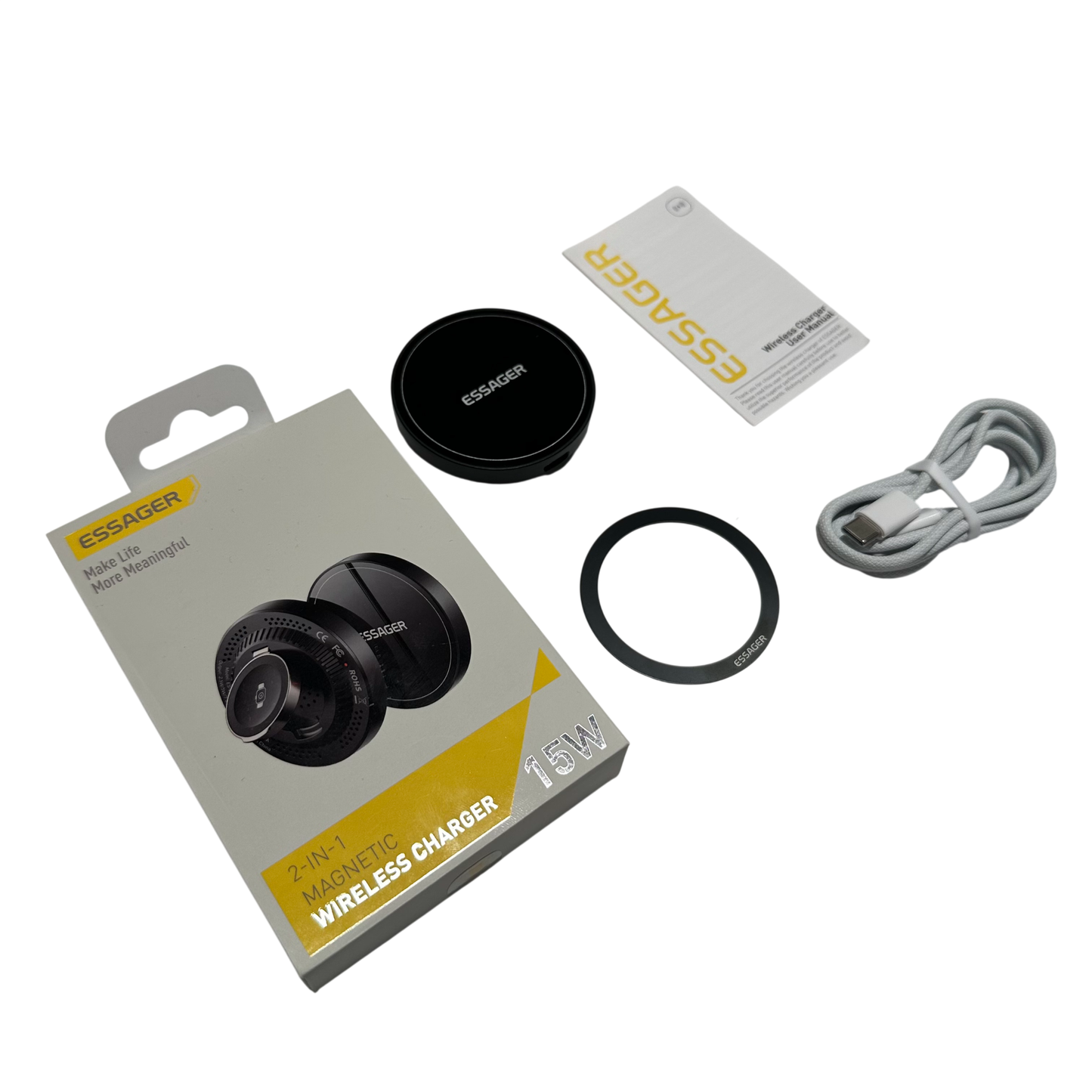 ESSAGER - 2-IN-1 MAGNETIC WIRELESS CHARGER (ES-WC20)