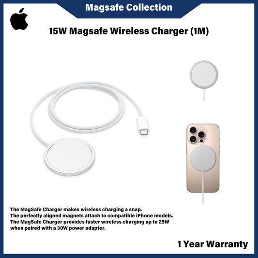 Pengecas Tanpa Wayar Magsafe 15W (1M)