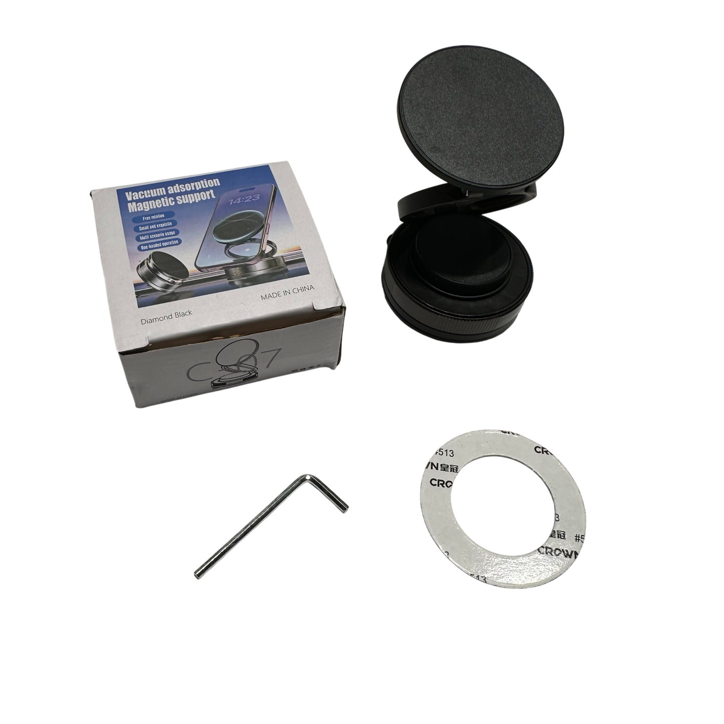 VACUUM ADSORPTION MAGNETIC SUPPORT - DIAMOND BLACK (C-07)