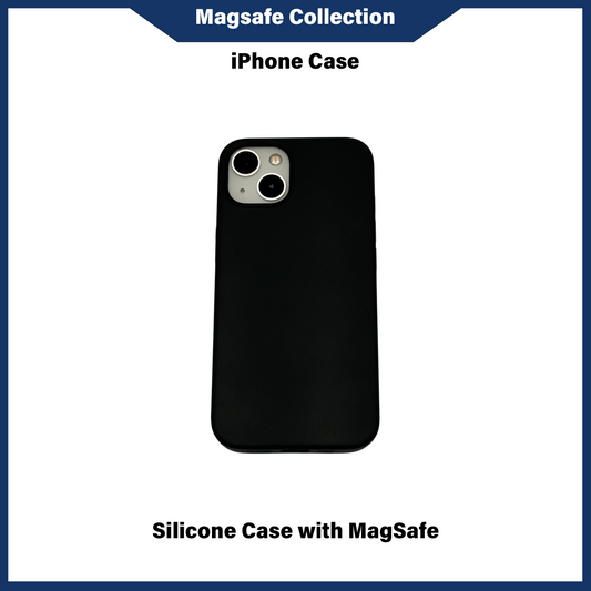 SILICONE CASE WITH MAGSAFE - BLACK (CASE003)