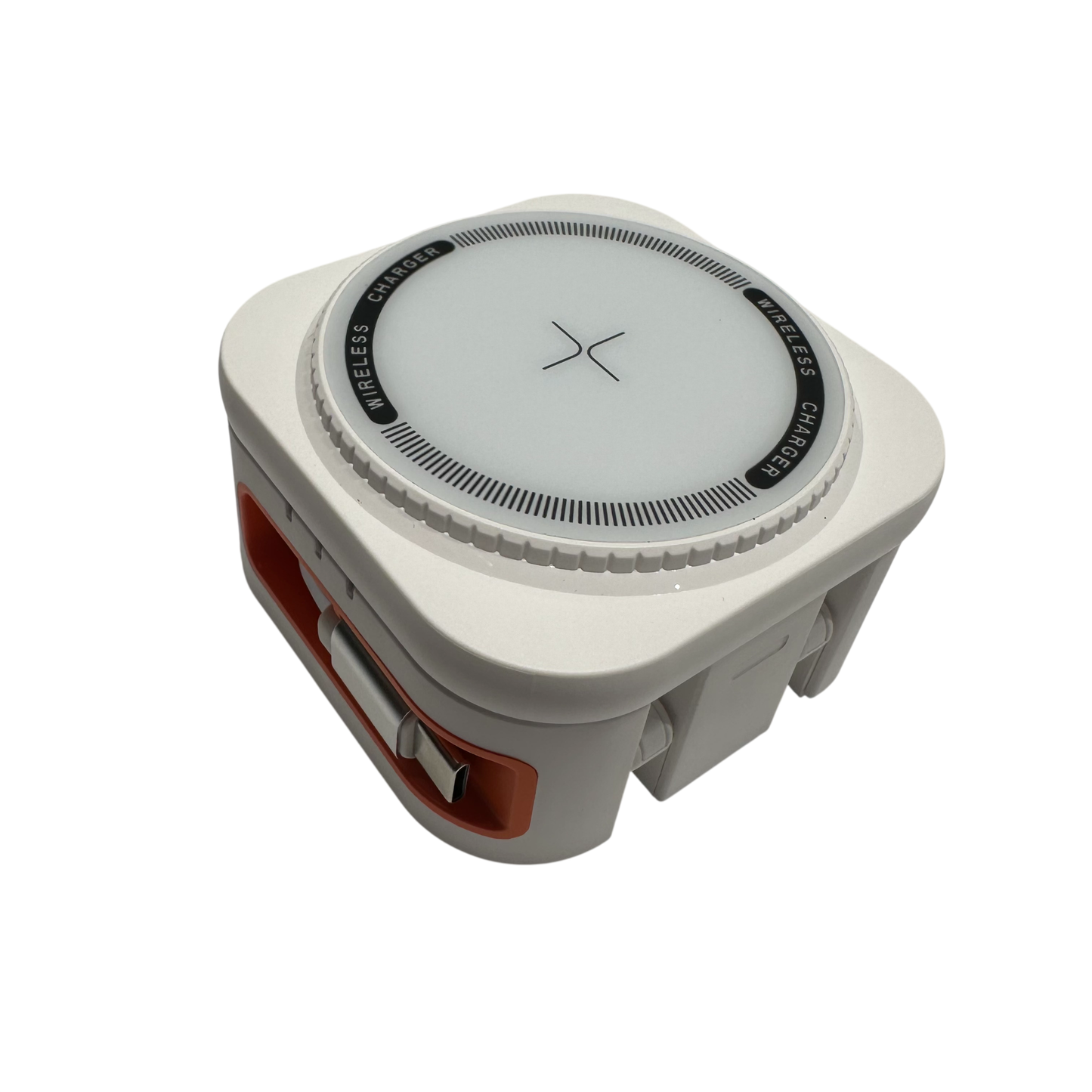3-IN-1 DESKTOP CHARGER - 25W MULTIFUNCTIONAL CHARGER (WHITE ORANGE) (3IN1DC)