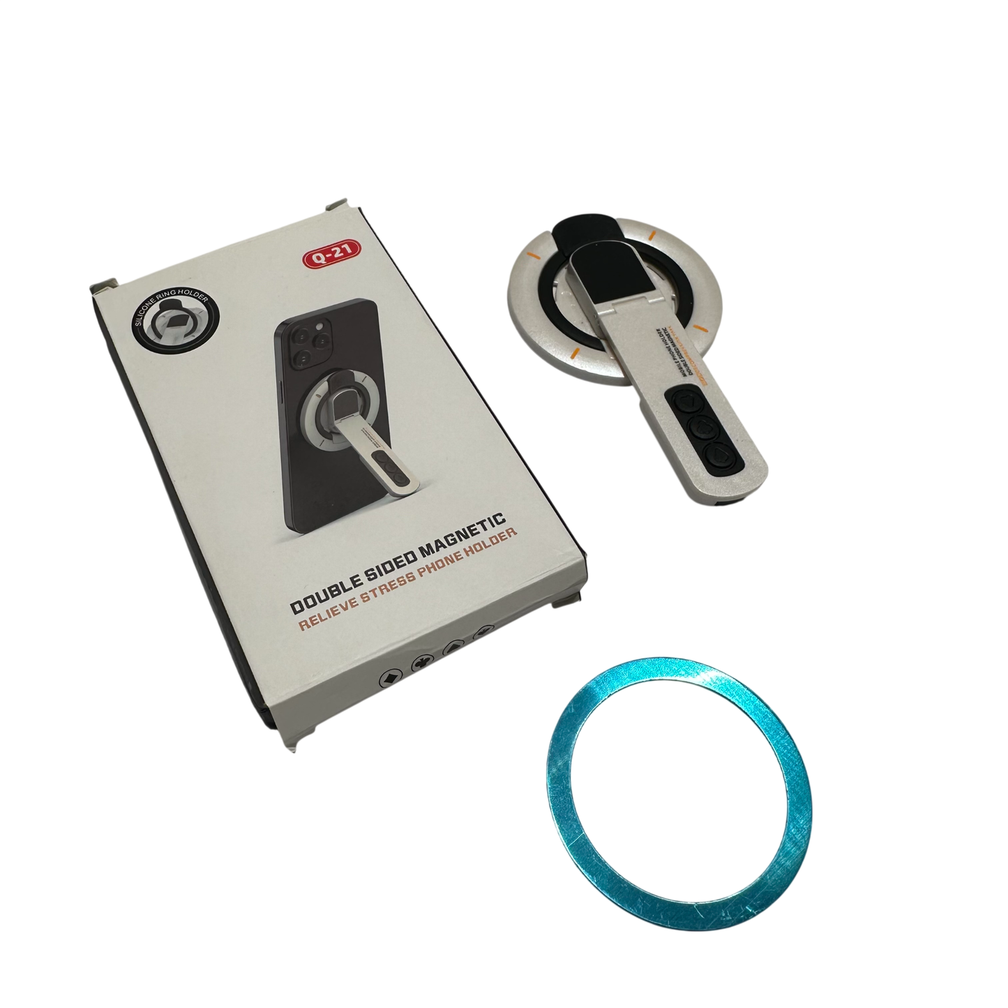 DOUBLE SIDED MAGNETIC - RELIEVE STRESS PHONE HOLDER (Q-21)