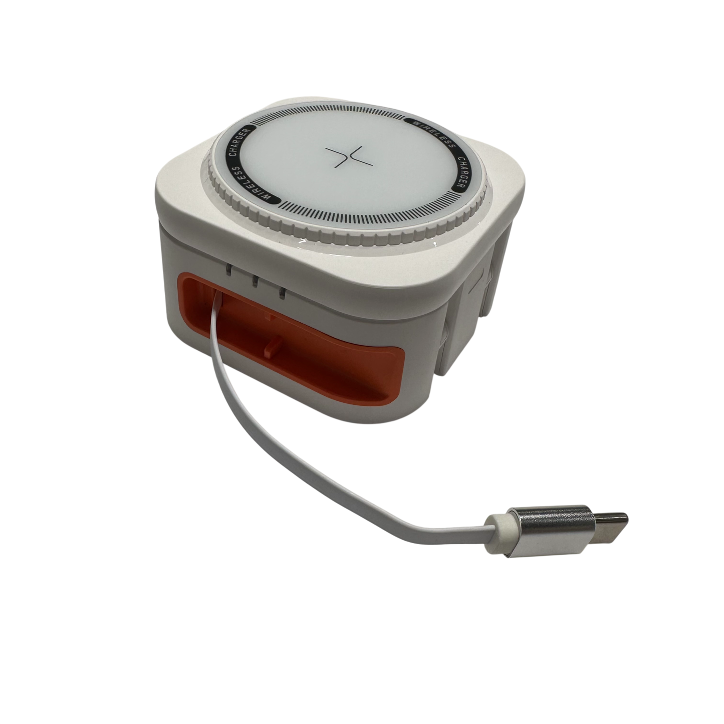 3-IN-1 DESKTOP CHARGER - 25W MULTIFUNCTIONAL CHARGER (WHITE ORANGE) (3IN1DC)