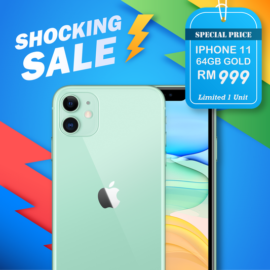 Shocking Sales - iPhone 11 64GB (Pre-Owned) - Limited 1 Unit
