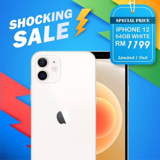 Shocking Sales - iPhone 12 64GB (Pre-Owned) - Limited 1 Unit