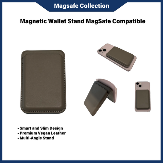 Penyangga Dompet Magnetik Serasi MagSafe (Coklat)