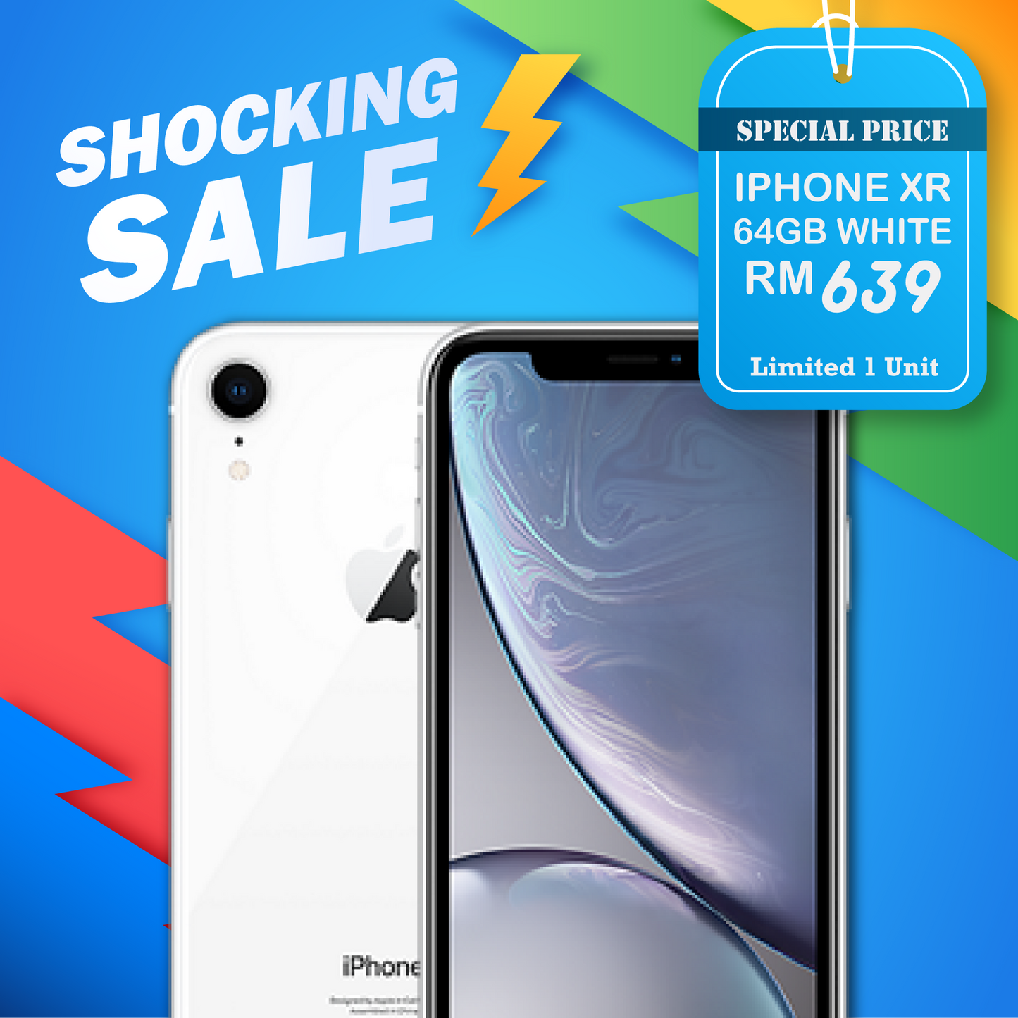 Shocking Sales - iPhone XR 64GB (Pre-Owned) - Limited 1 Unit