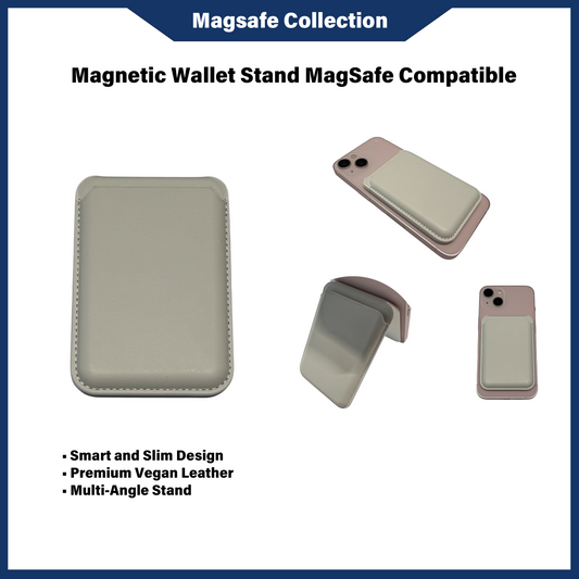 MAGNETIC WALLET STAND MAGSAFE COMPATIBLE WHITE (MLW)