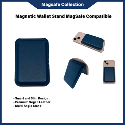Penyangga Dompet Magnetik Serasi dengan MagSafe (Biru Tentera Laut)