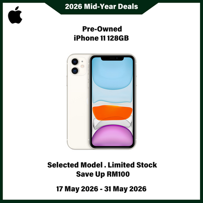 iPhone 11 128GB White (Pre-Owned) - 2026 Mid-Year Deals