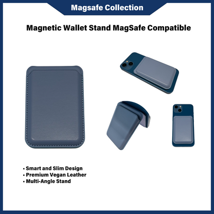 Penyangga Dompet Magnetik Serasi dengan MagSafe (Biru)