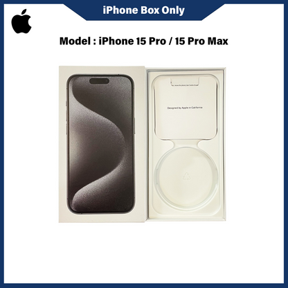 IPHONE BOX - FOR MODEL 15 PRO / 15 PRO MAX