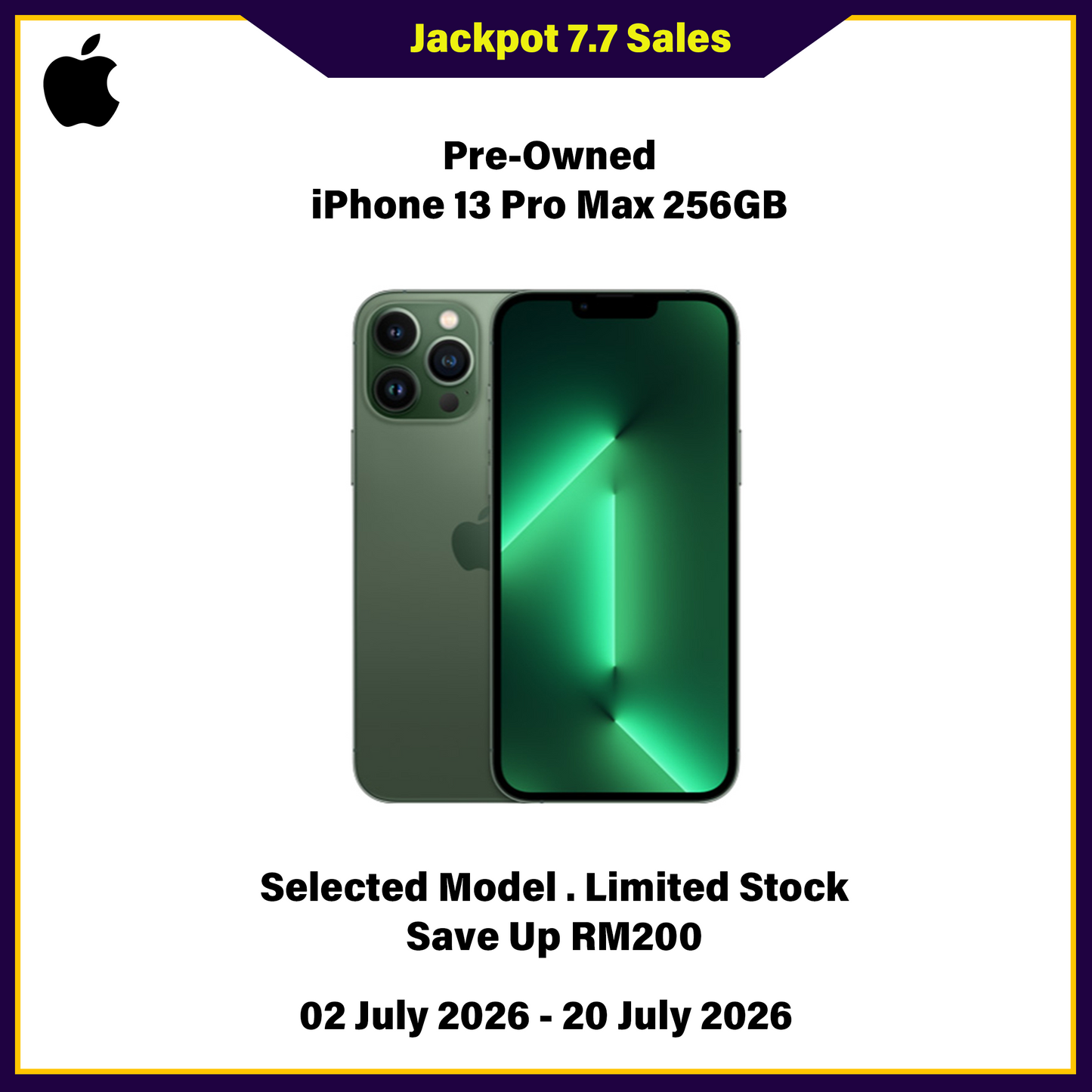 iPhone 13 Pro Max 256GB (Pre-Owned) - Jackpot 7.7 Sales