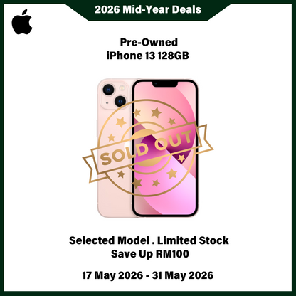 iPhone 13 128GB Pink (Pre-Owned) - 2026 Mid-Year Deals