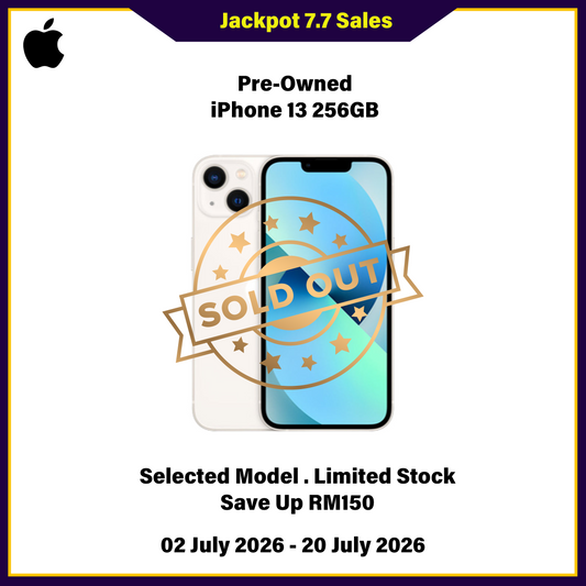iPhone 13 256GB (Pre-Owned) - Jackpot 7.7 Sales