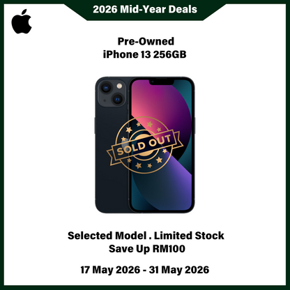 iPhone 13 256GB Black (Pre-Owned) - 2026 Mid-Year Deals