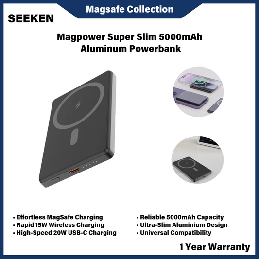 SEEKEN MAGPOWER SUPER SLIM 5000MAH ALUMINUM POWERBANK (SMF-P22)