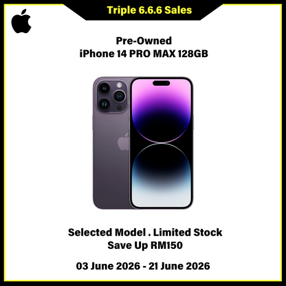 iPhone 14 Pro Max 128GB (Pre-Owned) - Triple 6.6.6 Sales