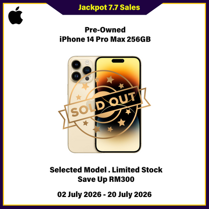 iPhone 14 Pro Max 256GB (Pre-Owned) - Jackpot 7.7 Sales