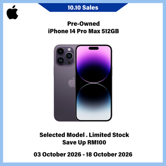 iPhone 14 Pro Max 512GB (Pre-Owned) - 10.10 Sales