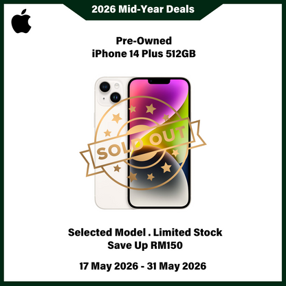 iPhone 14 Plus 512GB (Pre-Owned) - 2026 Mid-Year Deals