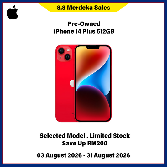 iPhone 14 Plus 512GB (Pre-Owned) - 8.8 Merdeka Sales