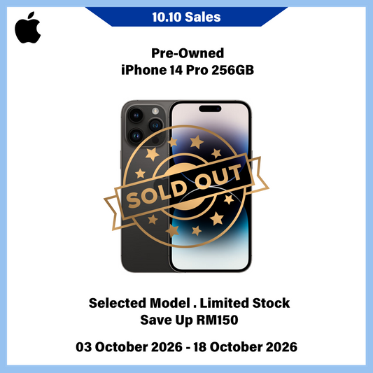 iPhone 14 Pro 256GB (Pre-Owned) - 10.10 Sales