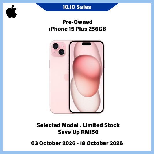 iPhone 15 Plus 256GB (Pre-Owned) - 10.10 Sales
