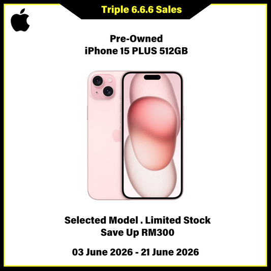 iPhone 15 Plus 512GB (Pre-Owned) - Triple 6.6.6 Sales