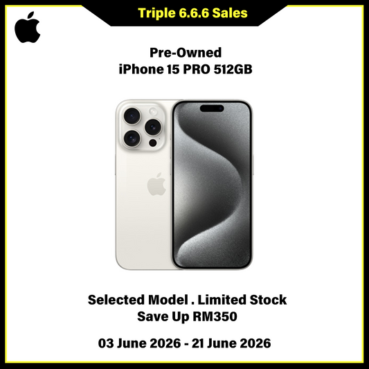 iPhone 15 Pro 512GB (Pre-Owned) - Triple 6.6.6 Sales