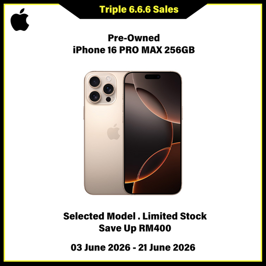 iPhone 16 Pro Max 256GB (Pre-Owned) - Triple 6.6.6 Sales