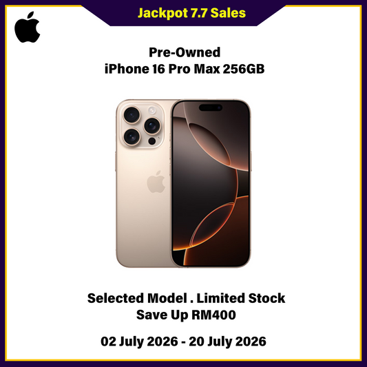 iPhone 16 Pro Max 256GB (Pre-Owned) - Jackpot 7.7 Sales