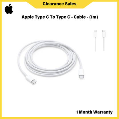 Kabel Apple Jenis C Ke Jenis C - (1m)