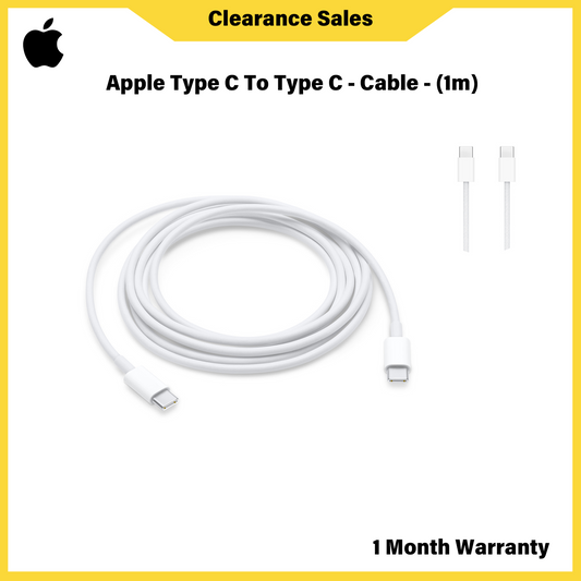 Kabel Apple Jenis C Ke Jenis C - (1m)