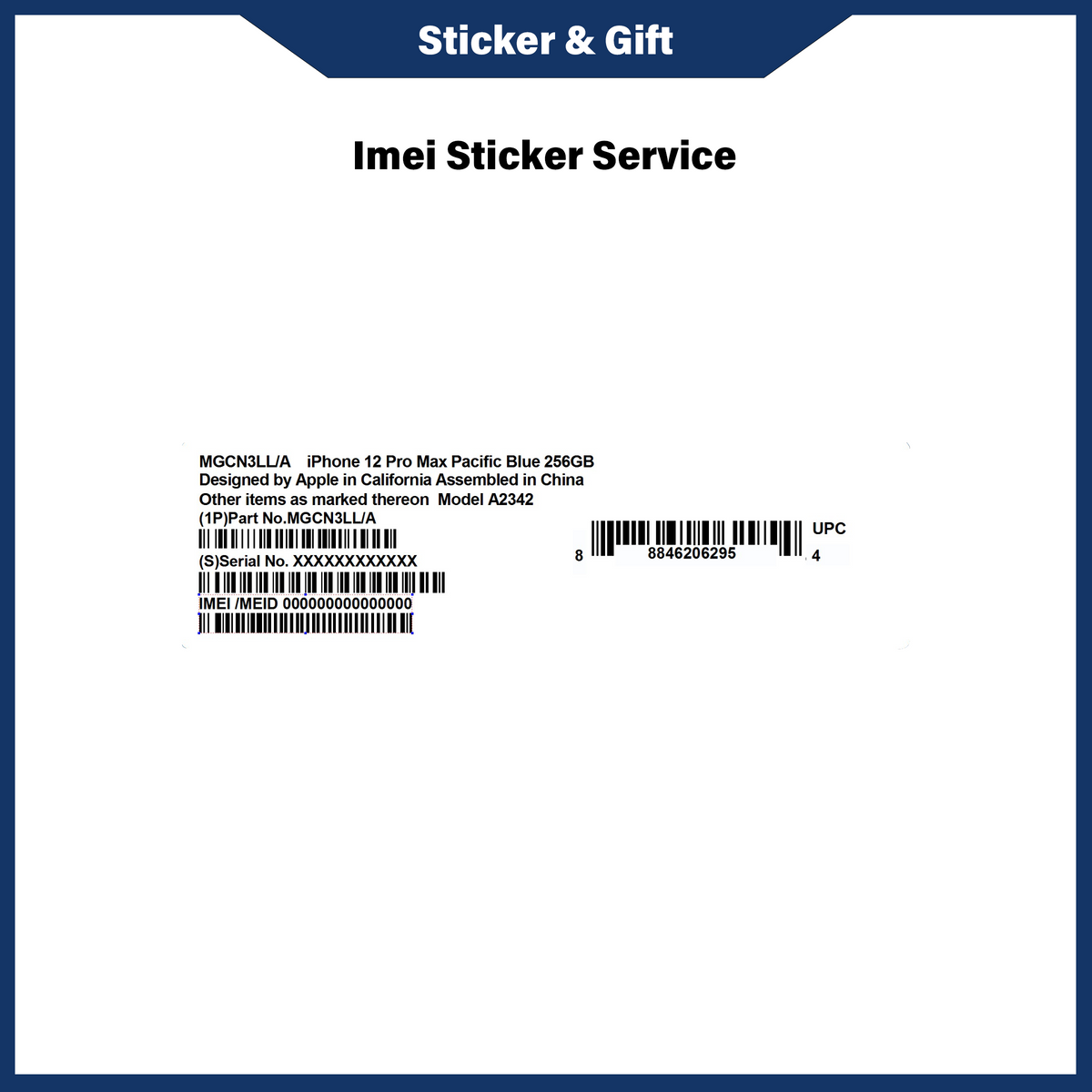 Device Data Sticker IMEI STICKER FOR YOUR DEVICE | STICKER & GIFT | SCV GLOBAL – Scv Global