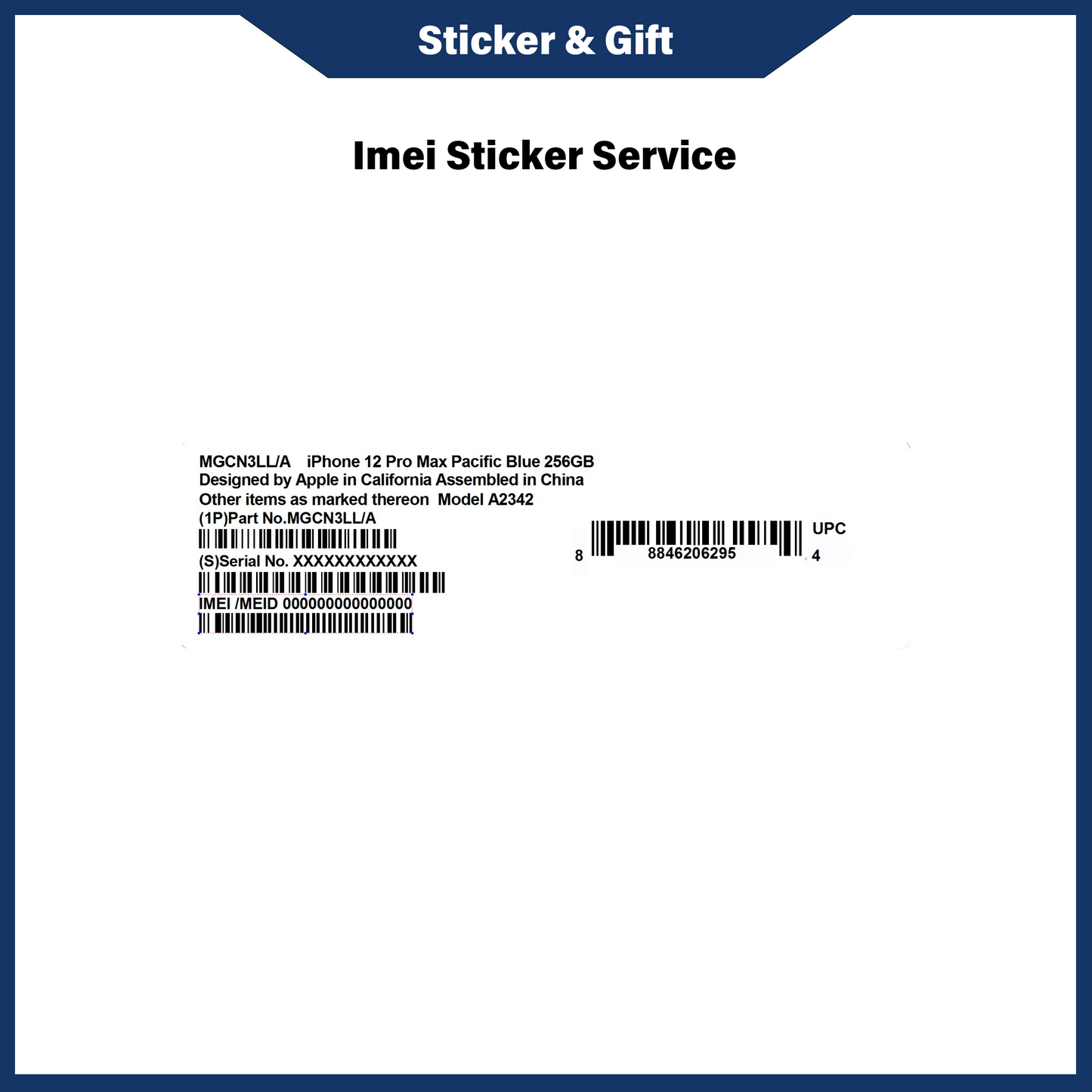 IMEI STICKER FOR YOUR DEVICE