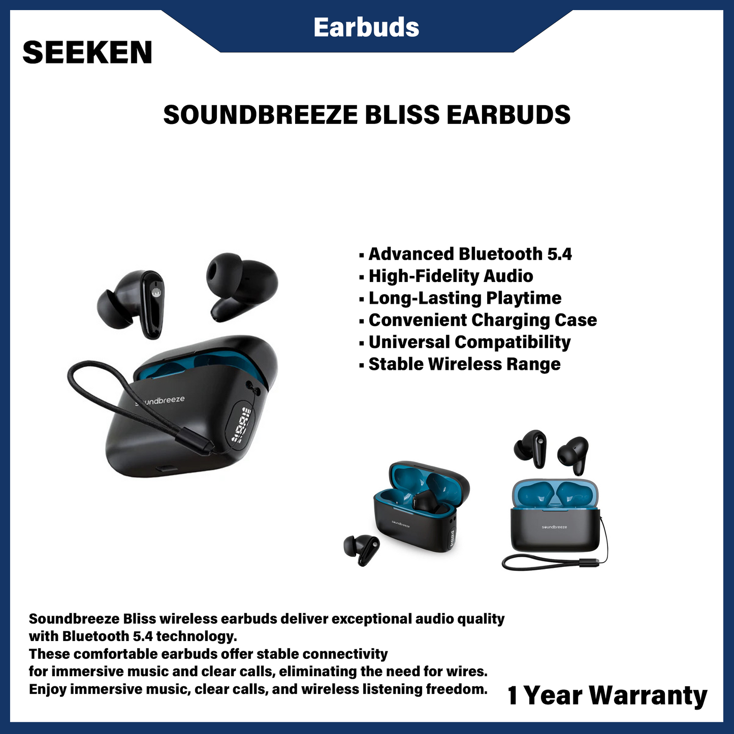 Fon Telinga SEEKEN Soundbreeze BLISS 